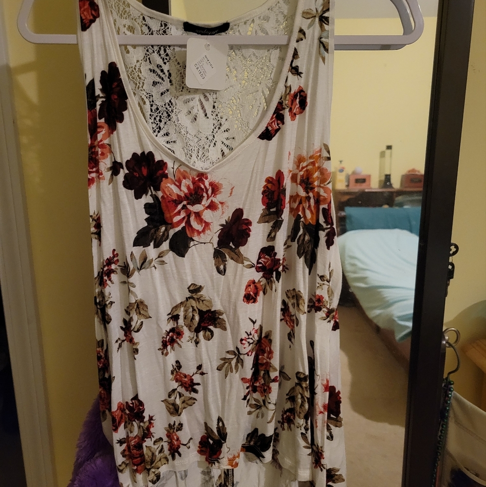Nadine West Rose painted sleeveless top